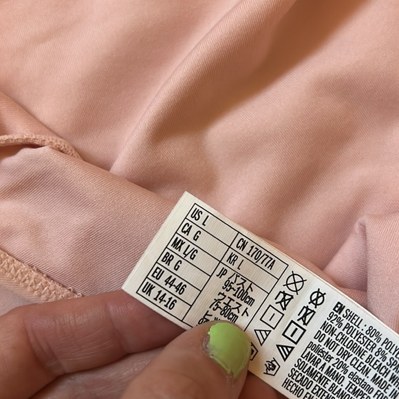 Women’s pale pink forever 21 one piece size large - Picture 7 of 8